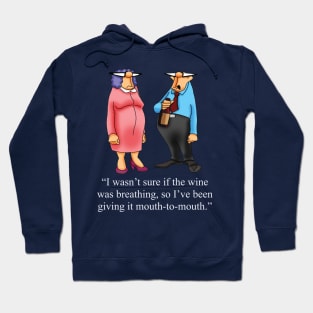 Funny Spectickles Wine Cartoon Humor Hoodie